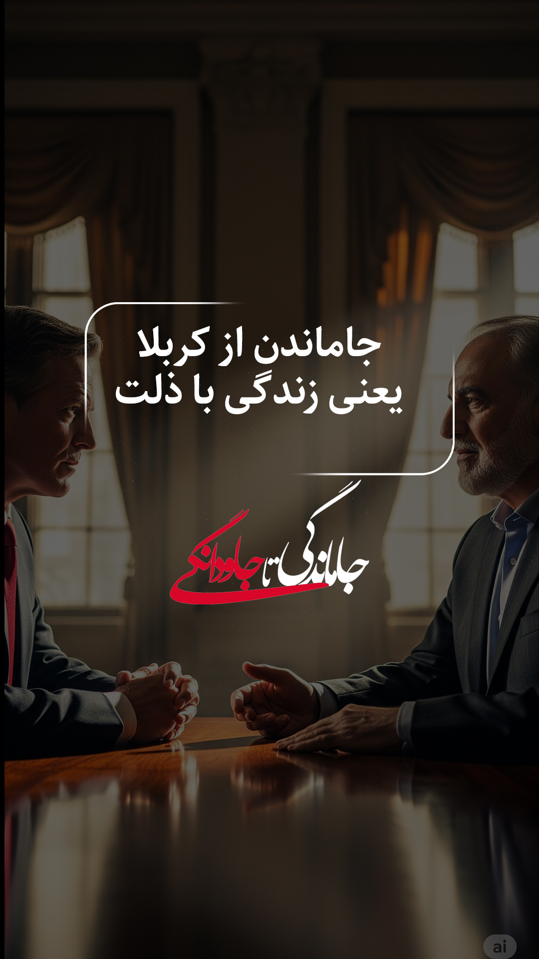 جاماندن از کربلا یعنی